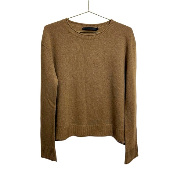 Jenni Kayne Dark Camel Everyday Sweater, Small